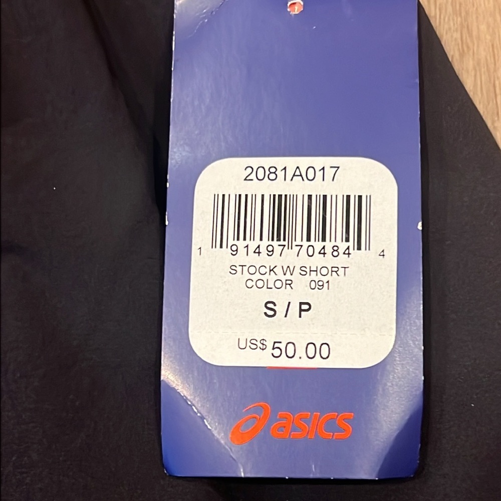 NWT ASICS Men’s Solid Athletic Stock Shorts Black, Small, Running, Workout - Picture 3 of 16